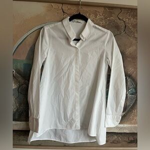 Bamford White Organic Cotton Button Down Shirt